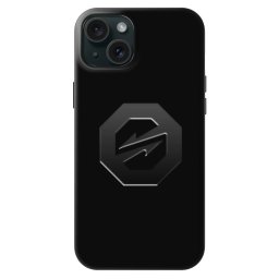 Fashion Case MagSafe Apple iPhone 15 Plus - OKTAGON - Stealth Logo