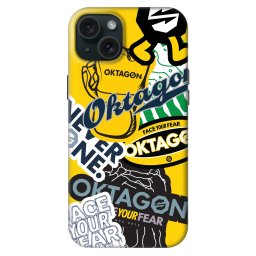 Fashion Case MagSafe Apple iPhone 15 Plus - OKTAGON - Logo Archive