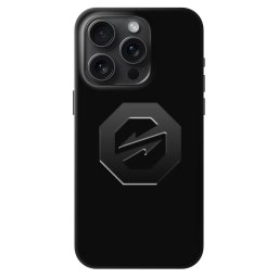 Fashion Case MagSafe Apple iPhone 15 Pro - OKTAGON - Stealth Logo