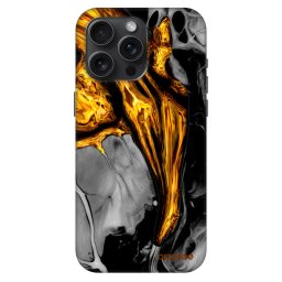 Fashion Case MagSafe Apple iPhone 15 Pro Max - Black Gold
