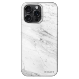 Fashion Case MagSafe Apple iPhone 15 Pro Max - White marble