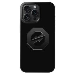 Fashion Case MagSafe Apple iPhone 15 Pro Max - OKTAGON - Stealth Logo