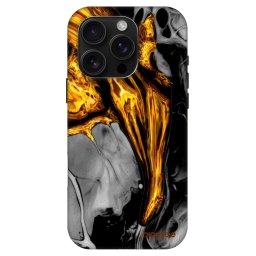 Fashion Case MagSafe Apple iPhone 16 Pro - Black Gold