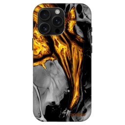 Fashion Case MagSafe Apple iPhone 16 Pro Max - Black Gold