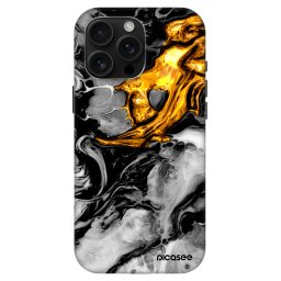 Fashion Case MagSafe Apple iPhone 16 Pro Max - Black Gold 2