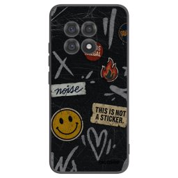 Fekete szilikon tok az alábbi mobiltelefonokra OnePlus 13R 5G - STICKERS x TAGS
