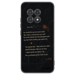 Fekete szilikon tok az alábbi mobiltelefonokra OnePlus 13R 5G - POET