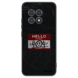 Fekete szilikon tok az alábbi mobiltelefonokra OnePlus 13R 5G - HELLO 404