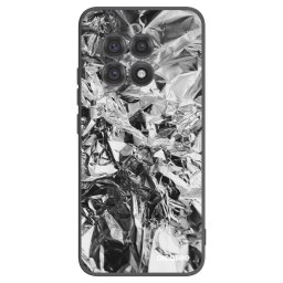 Fekete szilikon tok az alábbi mobiltelefonokra OnePlus 13R 5G - Chrome