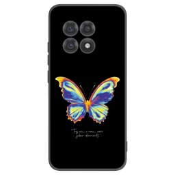 Fekete szilikon tok az alábbi mobiltelefonokra OnePlus 13R 5G - Diamanty Black