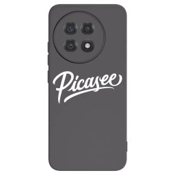 Fekete szilikon tok az alábbi mobiltelefonokra OnePlus 13R 5G - Picasee - old logo - white