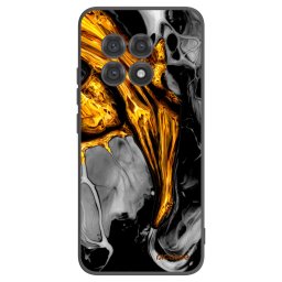 Fekete szilikon tok az alábbi mobiltelefonokra OnePlus 13R 5G - Black Gold