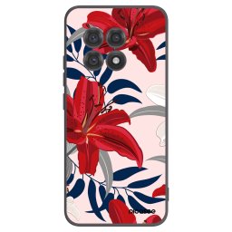 Fekete szilikon tok az alábbi mobiltelefonokra OnePlus 13R 5G - Red Lily