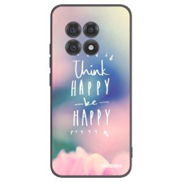 Fekete szilikon tok az alábbi mobiltelefonokra OnePlus 13R 5G - Think happy be happy