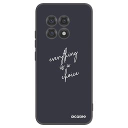 Fekete szilikon tok az alábbi mobiltelefonokra OnePlus 13R 5G - Everything is a choice