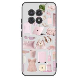Fekete szilikon tok az alábbi mobiltelefonokra OnePlus 13R 5G - Glam Babe