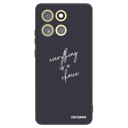 Fekete szilikon tok az alábbi mobiltelefonokra Motorola Moto G86 5G - Everything is a choice
