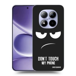 Fekete szilikon tok az alábbi mobiltelefonokra Xiaomi Redmi Note 15 Pro 4G - Don't Touch My Phone
