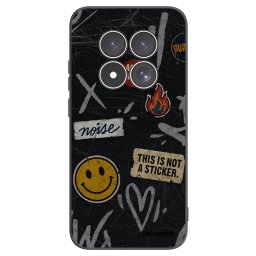 Fekete szilikon tok az alábbi mobiltelefonokra Xiaomi Redmi Note 15 Pro 4G - STICKERS x TAGS