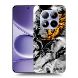 Fekete szilikon tok az alábbi mobiltelefonokra Xiaomi Redmi Note 15 Pro 4G - Black Gold 2