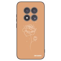 Fekete szilikon tok az alábbi mobiltelefonokra Xiaomi Redmi Note 15 Pro 4G - Peonies