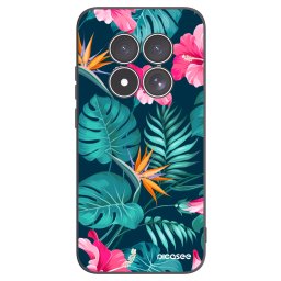Fekete szilikon tok az alábbi mobiltelefonokra Xiaomi Redmi Note 15 Pro 4G - Pink Monstera