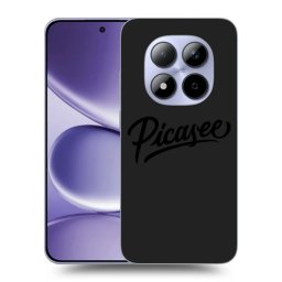 Fekete szilikon tok az alábbi mobiltelefonokra Xiaomi Redmi Note 15 Pro 4G - Picasee - old logo - black