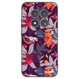 Fekete szilikon tok az alábbi mobiltelefonokra Xiaomi Redmi Note 15 Pro 4G - Purple Leaf