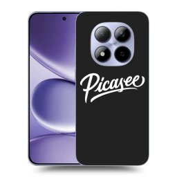 Fekete szilikon tok az alábbi mobiltelefonokra Xiaomi Redmi Note 15 Pro 4G - Picasee - old logo - white