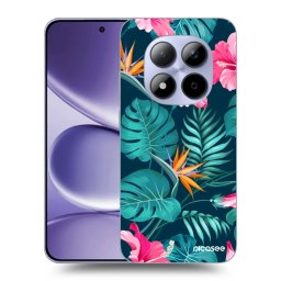 Átlátszó szilikon tok az alábbi mobiltelefonokra Xiaomi Redmi Note 15 Pro 4G - Pink Monstera