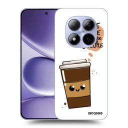 Átlátszó szilikon tok az alábbi mobiltelefonokra Xiaomi Redmi Note 15 Pro 4G - Cute coffee