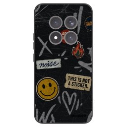 Fekete szilikon tok az alábbi mobiltelefonokra Xiaomi Redmi Note 15 Pro+ - STICKERS x TAGS