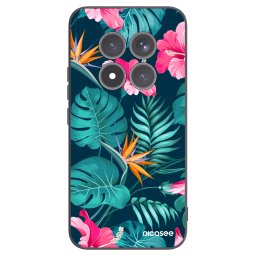 Fekete szilikon tok az alábbi mobiltelefonokra Xiaomi Redmi Note 15 Pro+ - Pink Monstera