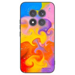 Fekete szilikon tok az alábbi mobiltelefonokra Xiaomi Redmi Note 15 Pro+ - Bubbles