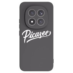 Fekete szilikon tok az alábbi mobiltelefonokra Xiaomi Redmi Note 15 Pro+ - Picasee - old logo - white