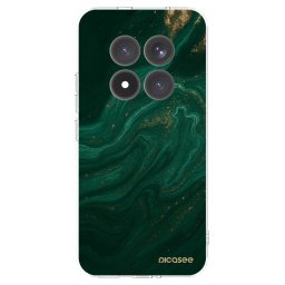 Átlátszó szilikon tok az alábbi mobiltelefonokra Xiaomi Redmi Note 15 Pro+ - Green