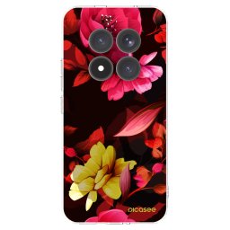 Átlátszó szilikon tok az alábbi mobiltelefonokra Xiaomi Redmi Note 15 Pro+ - Dark Peonny