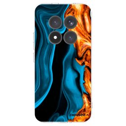 Átlátszó szilikon tok az alábbi mobiltelefonokra Xiaomi Redmi Note 15 Pro+ - Gold blue