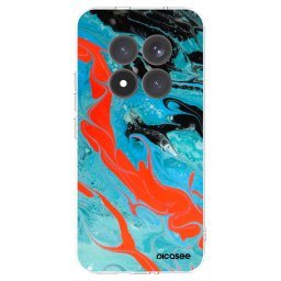 Átlátszó szilikon tok az alábbi mobiltelefonokra Xiaomi Redmi Note 15 Pro+ - Blue Magma