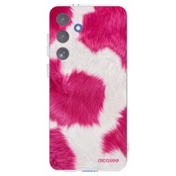 Átlátszó szilikon tok az alábbi mobiltelefonokra Samsung Galaxy S25 FE 5G - Pink Moo