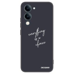 Fekete szilikon tok az alábbi mobiltelefonokra Vivo Y29s 5G - Everything is a choice