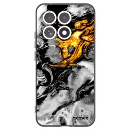 Fekete szilikon tok az alábbi mobiltelefonokra Xiaomi 15T - Black Gold 2