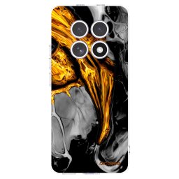 Átlátszó szilikon tok az alábbi mobiltelefonokra Xiaomi Redmi Note 15 4G - Black Gold