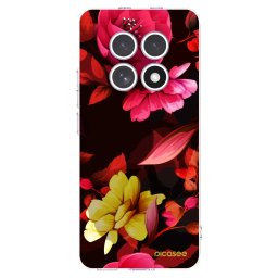 Átlátszó szilikon tok az alábbi mobiltelefonokra Xiaomi Redmi Note 15 4G - Dark Peonny
