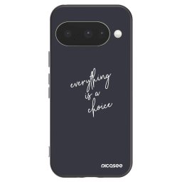 Fekete szilikon tok az alábbi mobiltelefonokra Google Pixel 10 - Everything is a choice