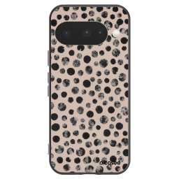 Fekete szilikon tok az alábbi mobiltelefonokra Google Pixel 10 - Dots