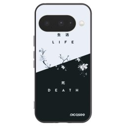 Fekete szilikon tok az alábbi mobiltelefonokra Google Pixel 10 - Life - Death