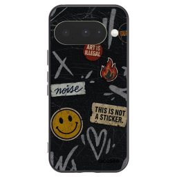 Fekete szilikon tok az alábbi mobiltelefonokra Google Pixel 10 - STICKERS x TAGS