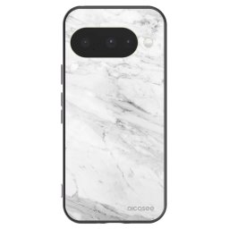 Fekete szilikon tok az alábbi mobiltelefonokra Google Pixel 10 - White marble