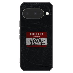 Fekete szilikon tok az alábbi mobiltelefonokra Google Pixel 10 - HELLO 404